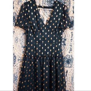 Gold Polka Dot Dress